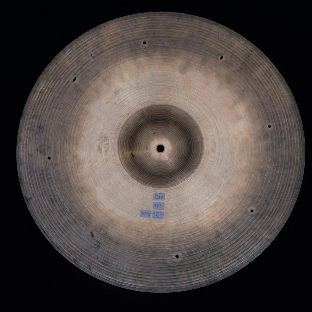 18" Zildjian Avedis light crash Hollow Logo from 1970's 1210 grams