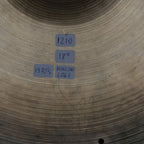 18" Zildjian Avedis light crash Hollow Logo from 1970's 1210 grams