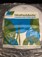 18" Ludwig Heavy DB-1000 Weather Master coated Green Logo drum head NOS from 1970's