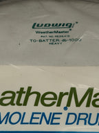18" Ludwig Heavy DB-1000 Weather Master coated Green Logo drum head NOS from 1970's