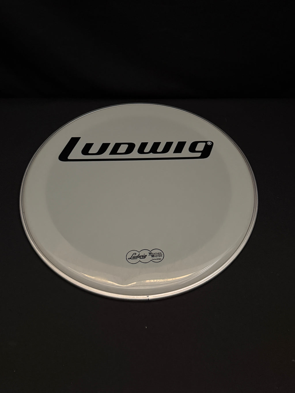 18" Ludwig LW4218-B Weather Master Block Logo Smooth Resonant Bass Drum Head