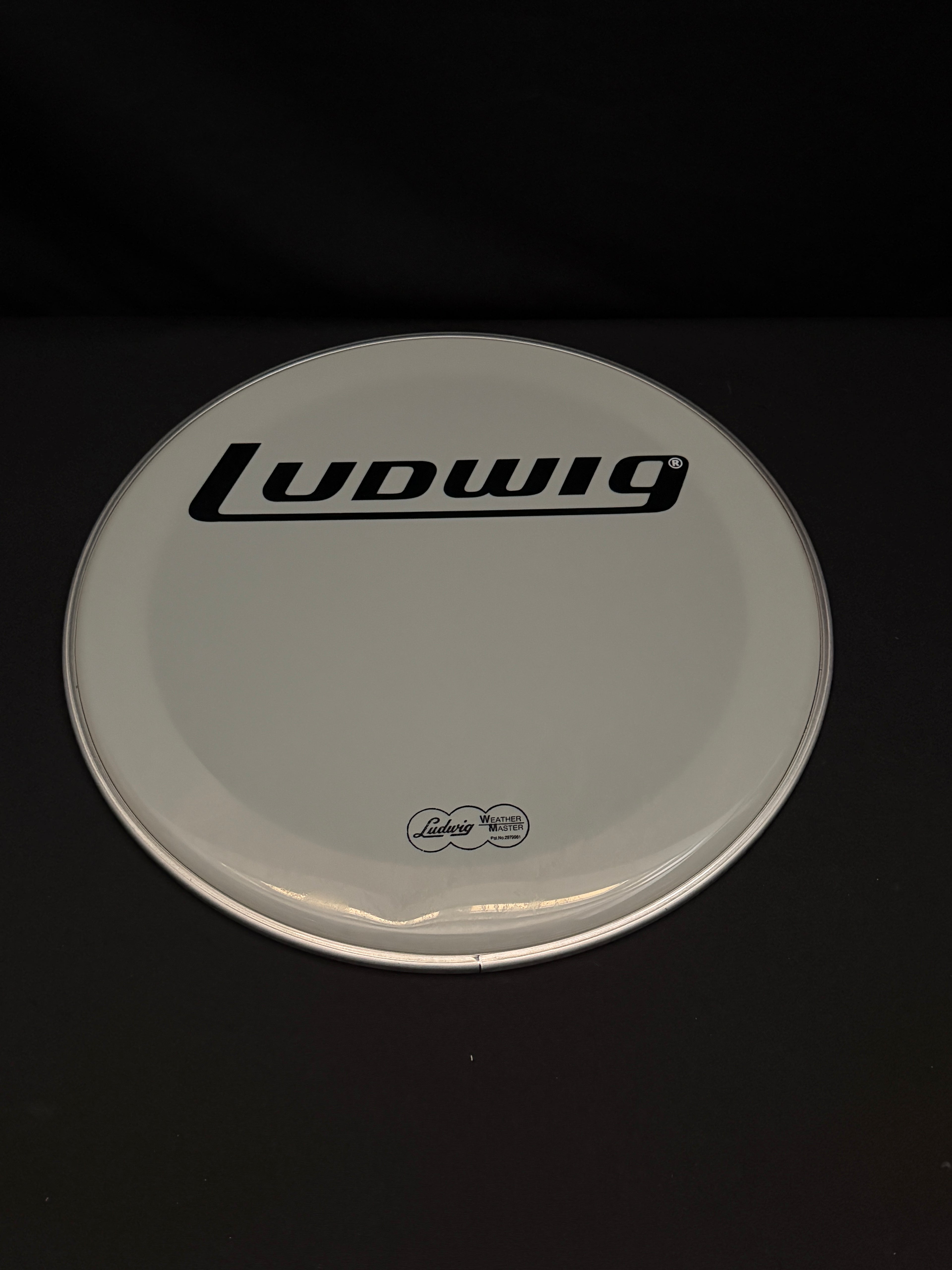 18" Ludwig LW4218-B Weather Master Block Logo Smooth Resonant Bass Drum Head