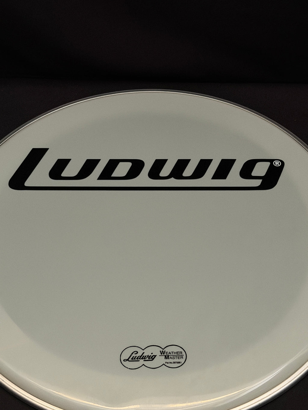 18" Ludwig LW4218-B Weather Master Block Logo Smooth Resonant Bass Drum Head