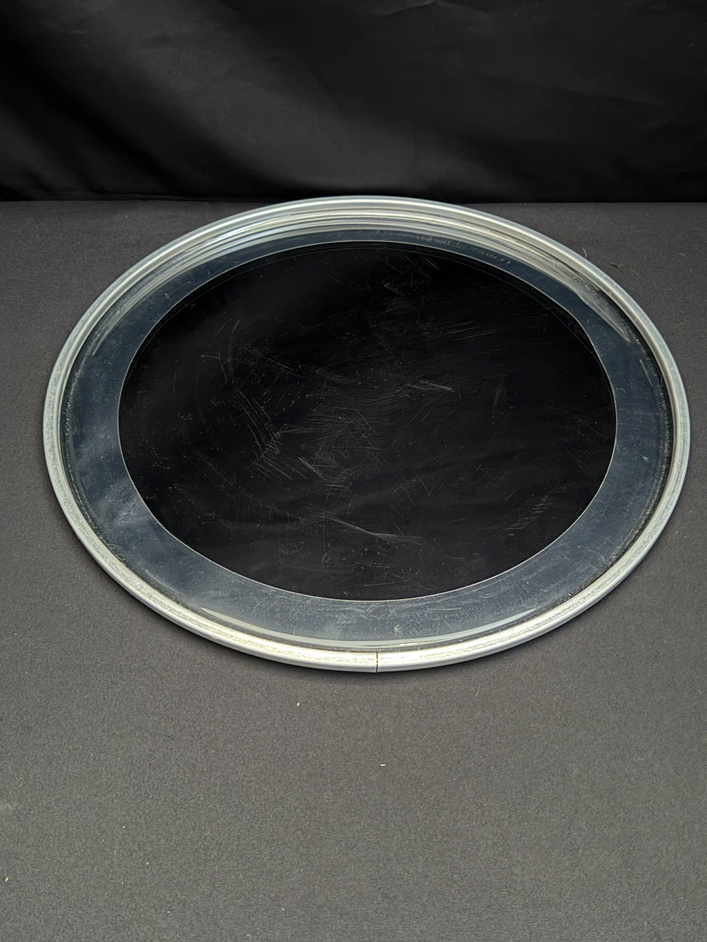 18" Ludwig LW4218 Black Weather Master Block Logo Smooth Resonant Bass Drum Head