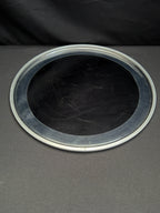 18" Ludwig LW4218 Black Weather Master Block Logo Smooth Resonant Bass Drum Head
