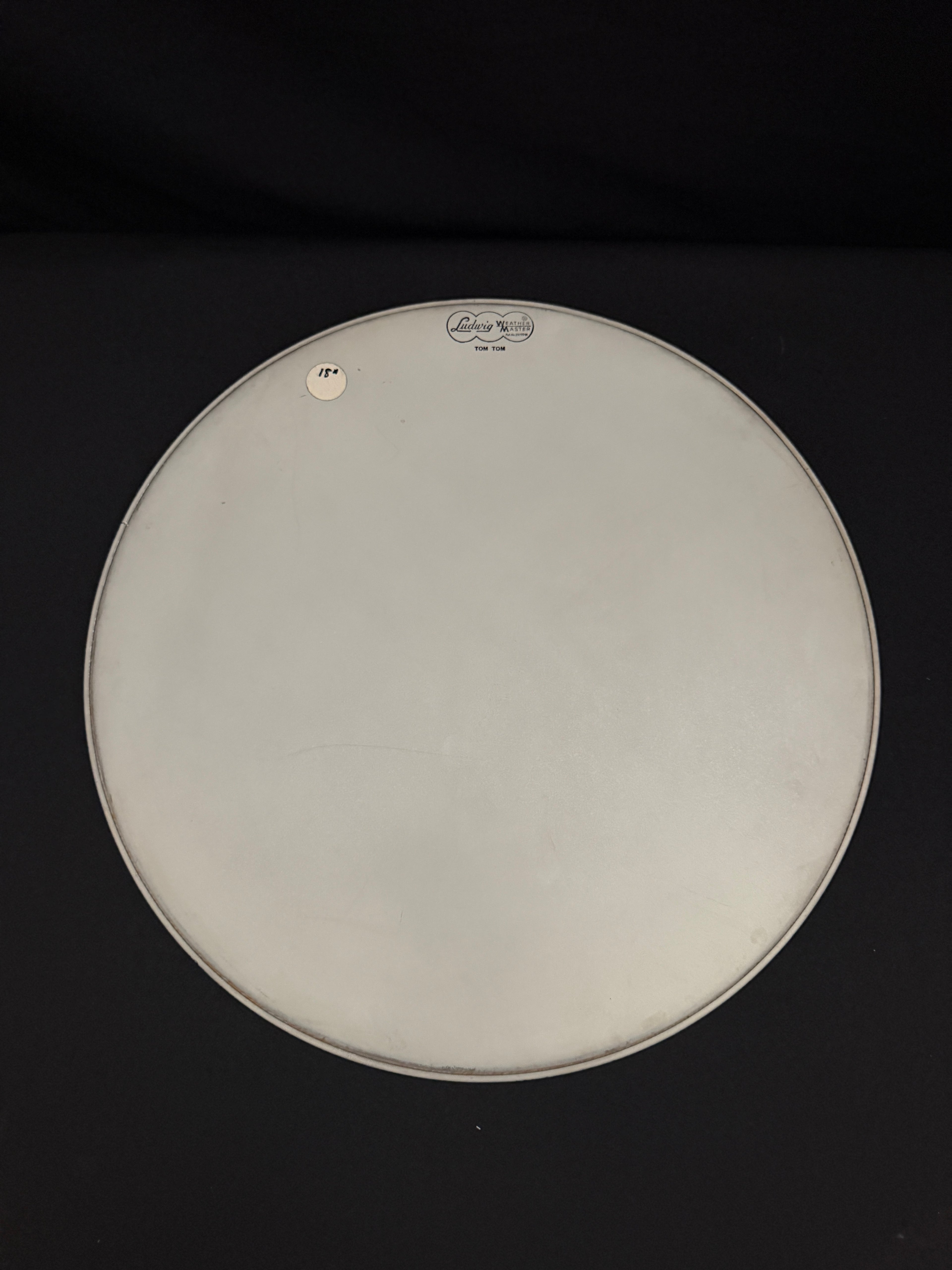 18" Ludwig Tom Tom Weather Master coated drum head NOS from 1960's