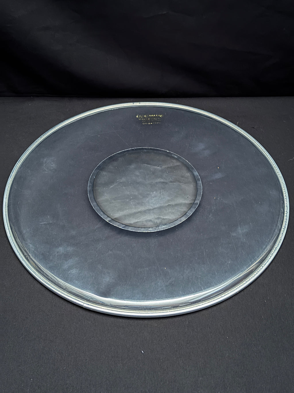 18" Ludwig Weather Master Gold Logo Silver Dot CH Batter Drum Head NOS
