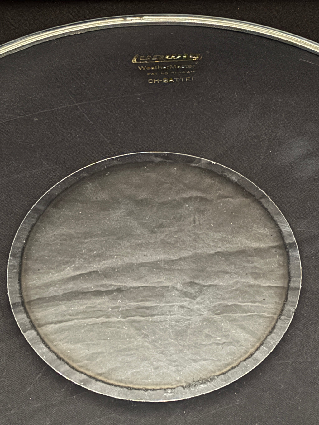 18" Ludwig Weather Master Gold Logo Silver Dot CH Batter Drum Head NOS