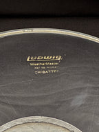 18" Ludwig Weather Master Gold Logo Silver Dot CH Batter Drum Head NOS