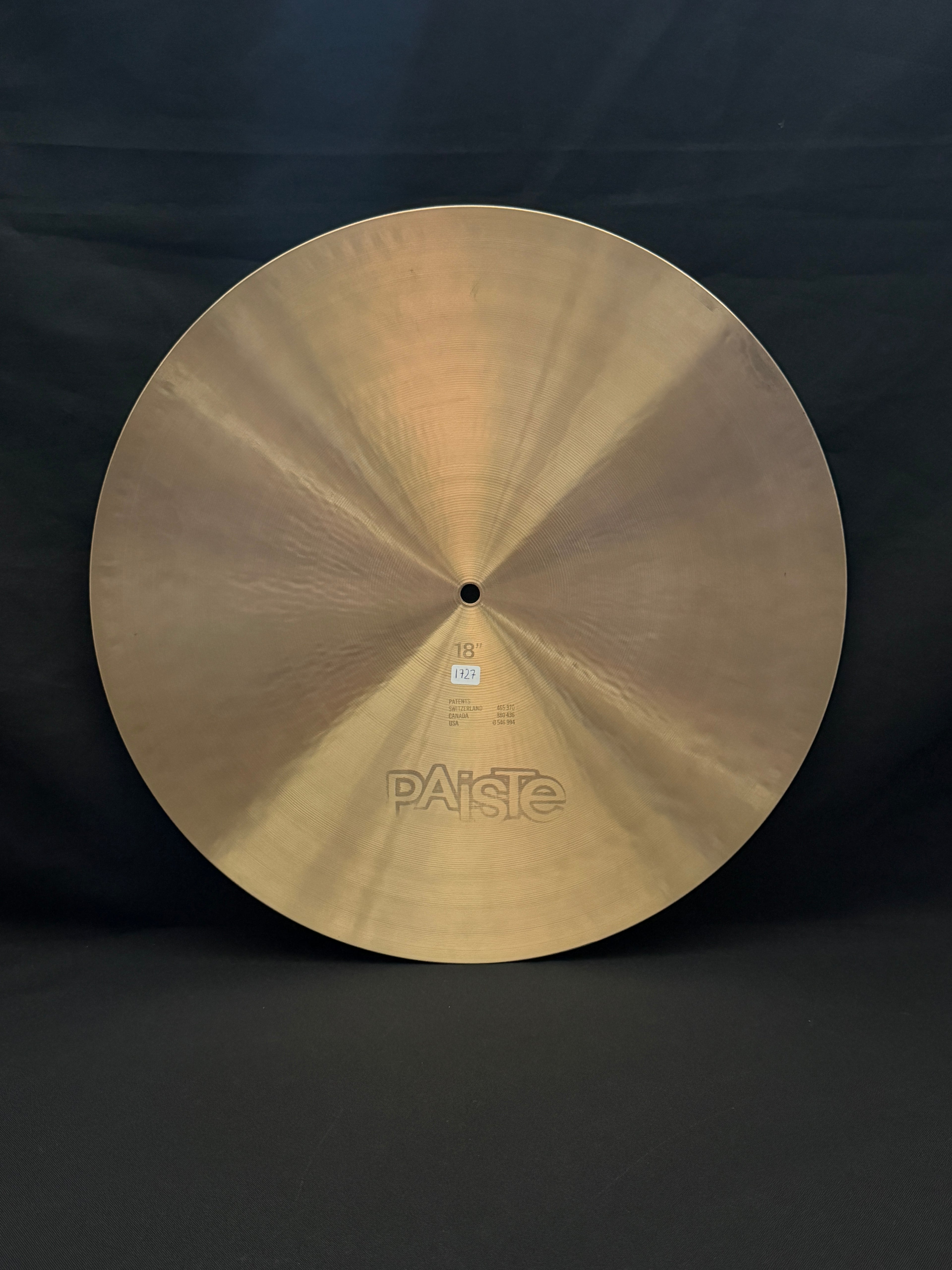18" Paiste 602 Flat Ride Medium – Seven Sound Set (1976, 1727g)