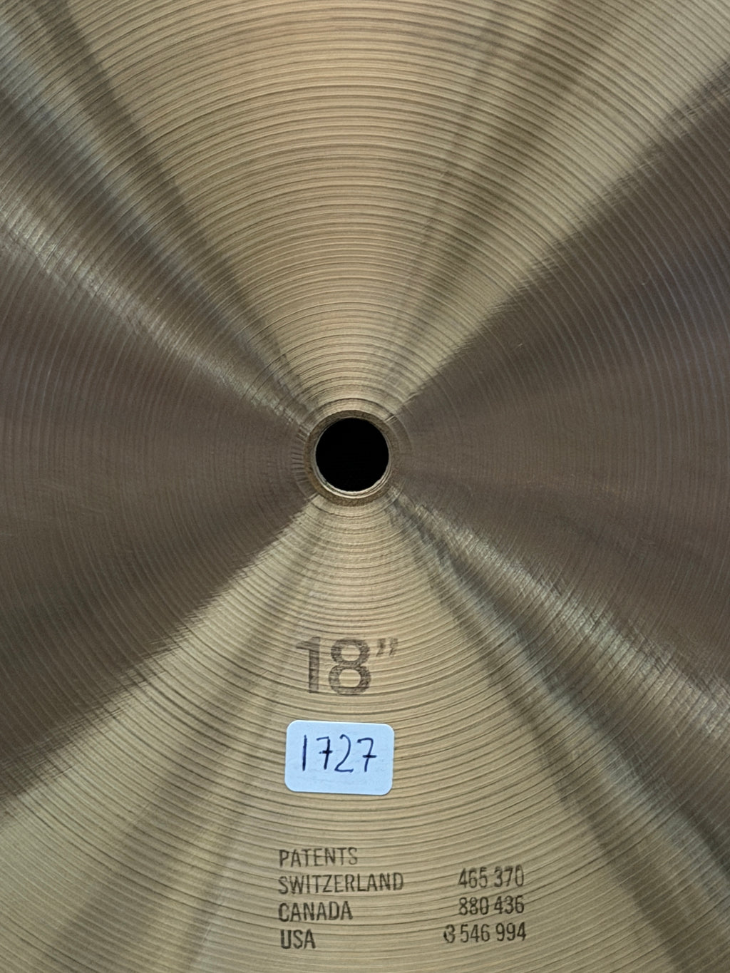 18" Paiste 602 Flat Ride Medium – Seven Sound Set (1976, 1727g)