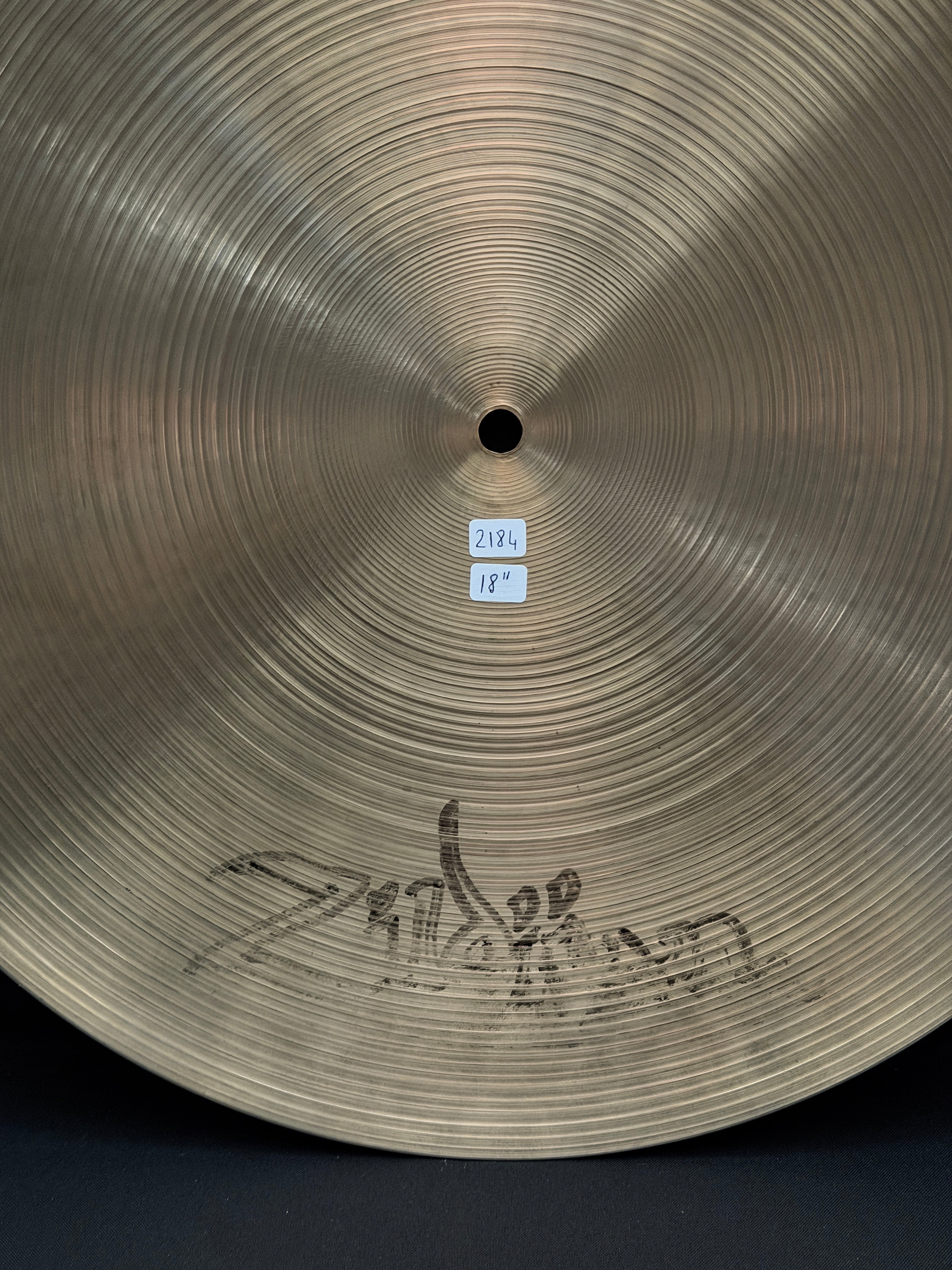 18" Zildjian Avedis Flat Ride 2184 grams from 1978-1982