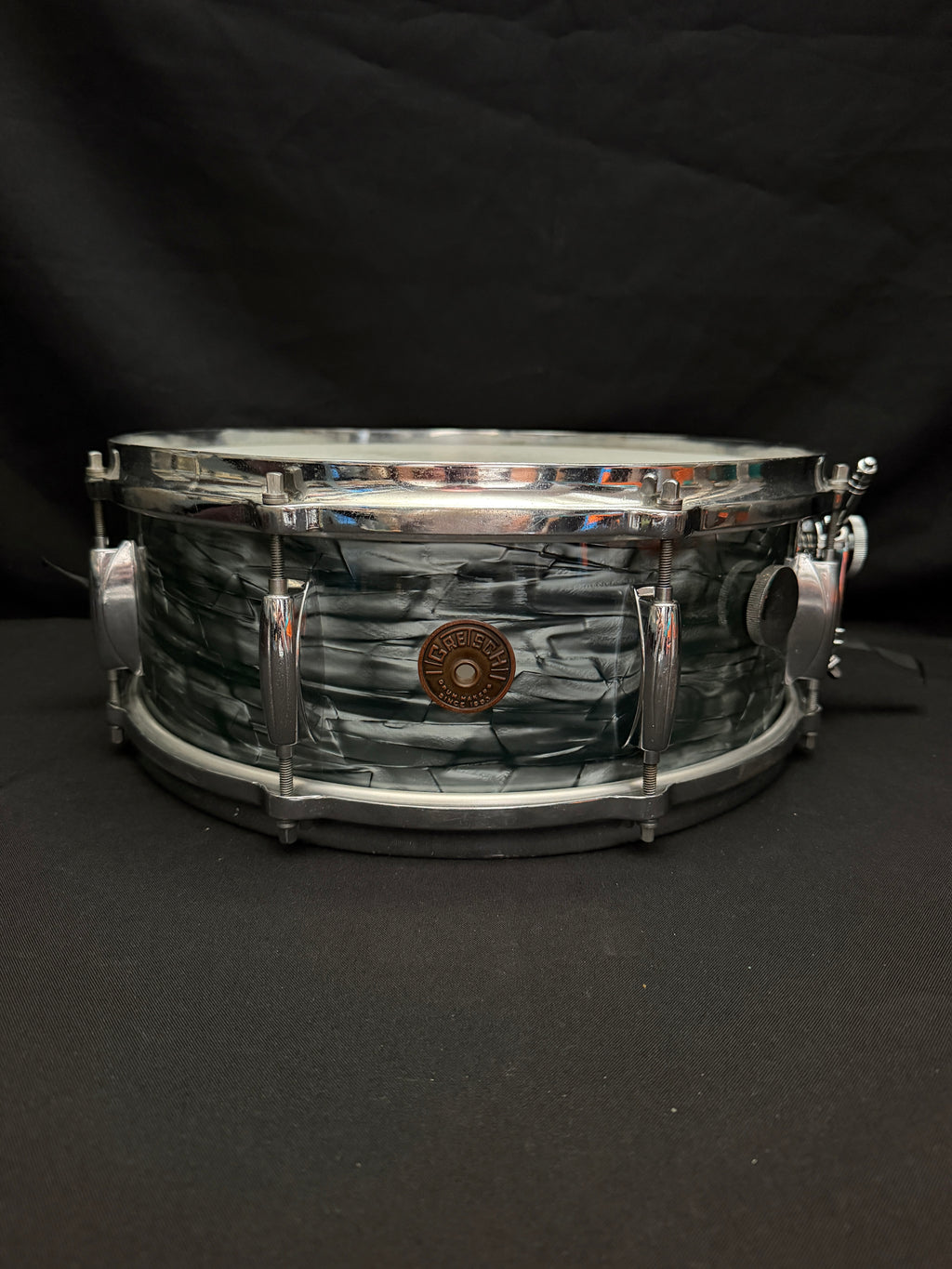 1950's Gretsch Broadkaster Name Band 14" x 5,5" Midnight Blue snare drum