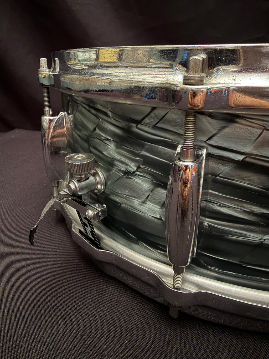 1950's Gretsch Broadkaster Name Band 14" x 5,5" Midnight Blue snare drum