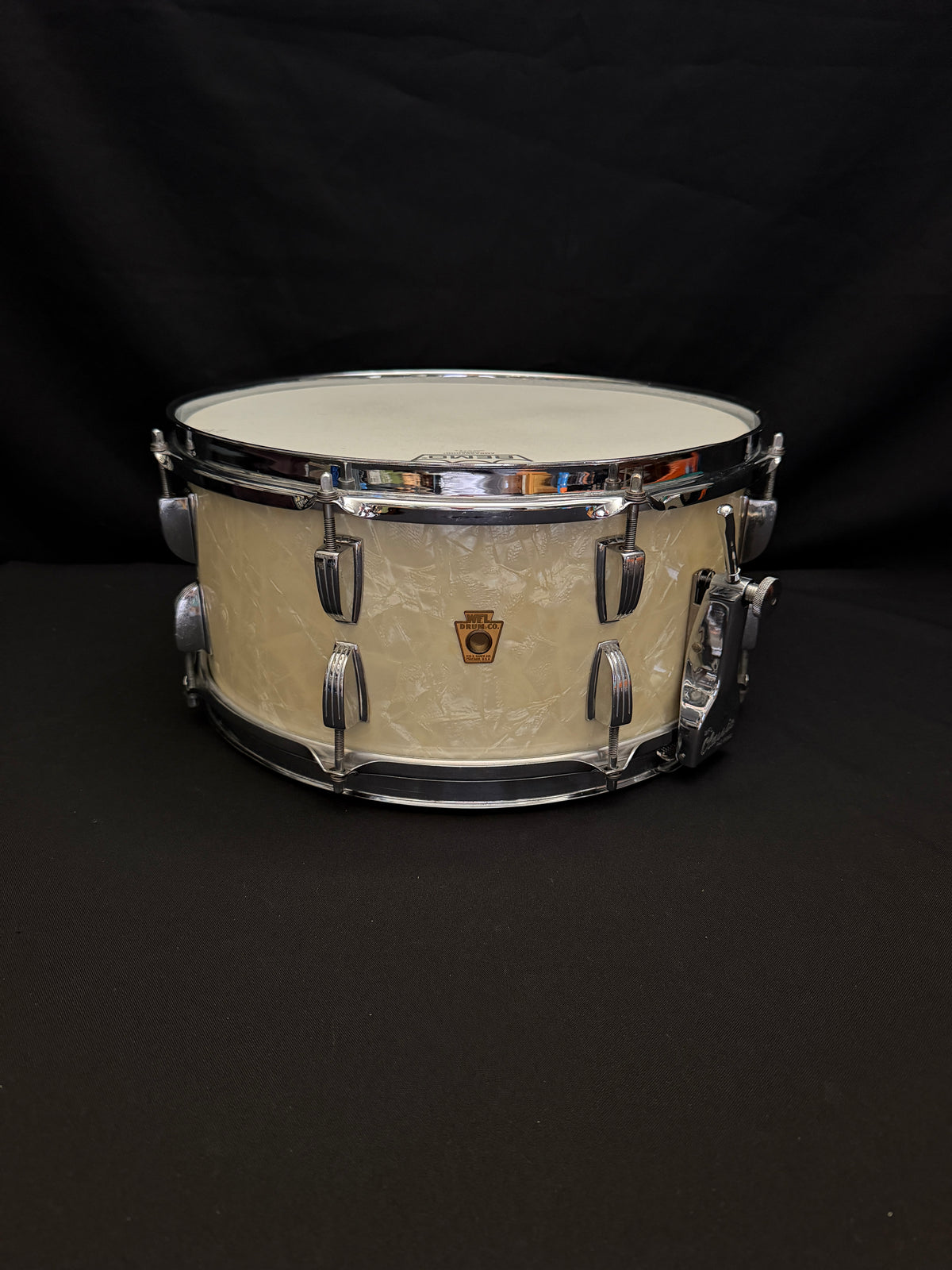 1950's WFL Ludwig New Classic Ray McKinley 14" x 6,5" snare drum White Marine Pearl