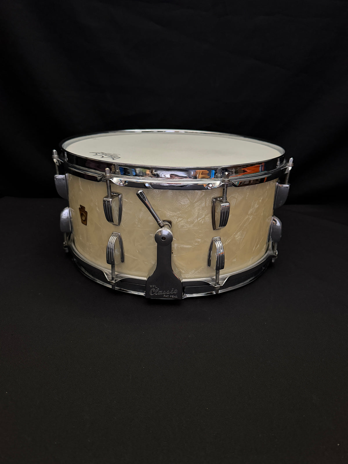 1950's WFL Ludwig New Classic Ray McKinley 14" x 6,5" snare drum White Marine Pearl