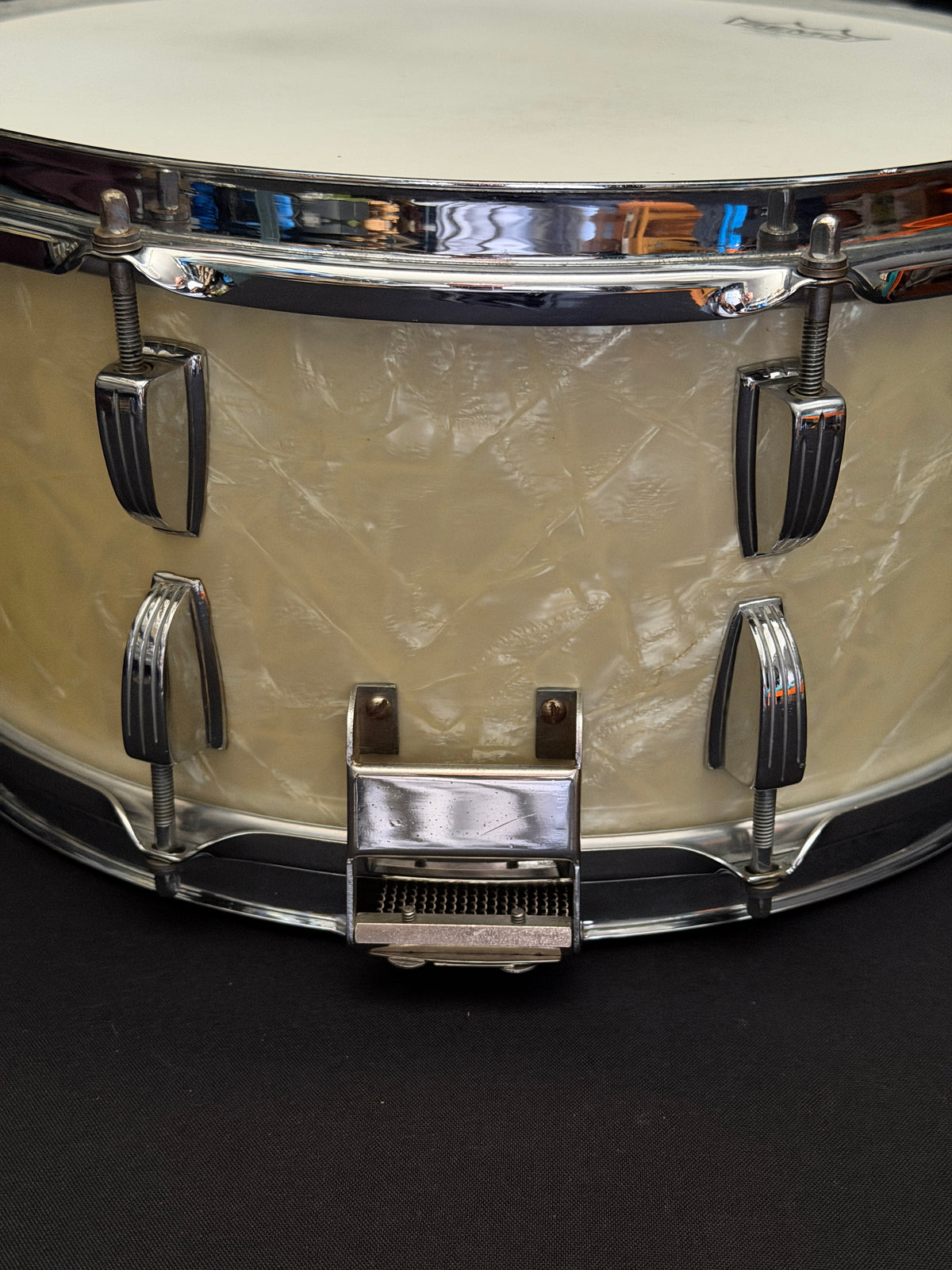 1950's WFL Ludwig New Classic Ray McKinley 14" x 6,5" snare drum White Marine Pearl