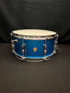 1964 Ludwig Auditorium 14" x 6,5" Blue Sparkle snare drum