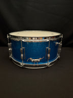 1964 Ludwig Auditorium 14" x 6,5" Blue Sparkle snare drum