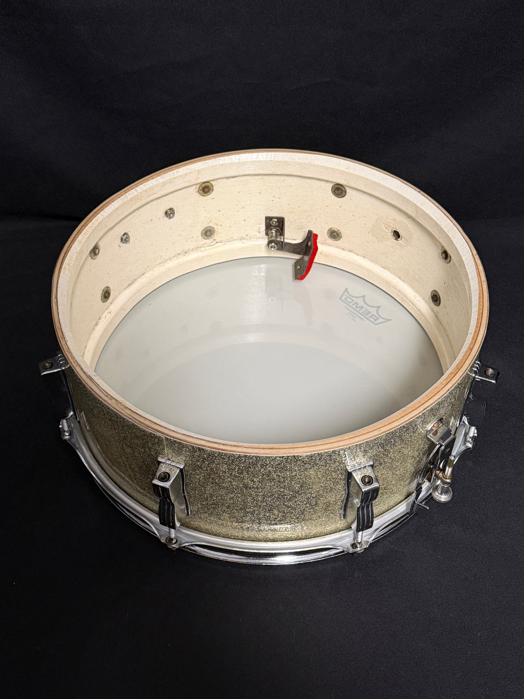 1964 Ludwig Jazz Festival 14" x 5" Silver Sparkle snare drum