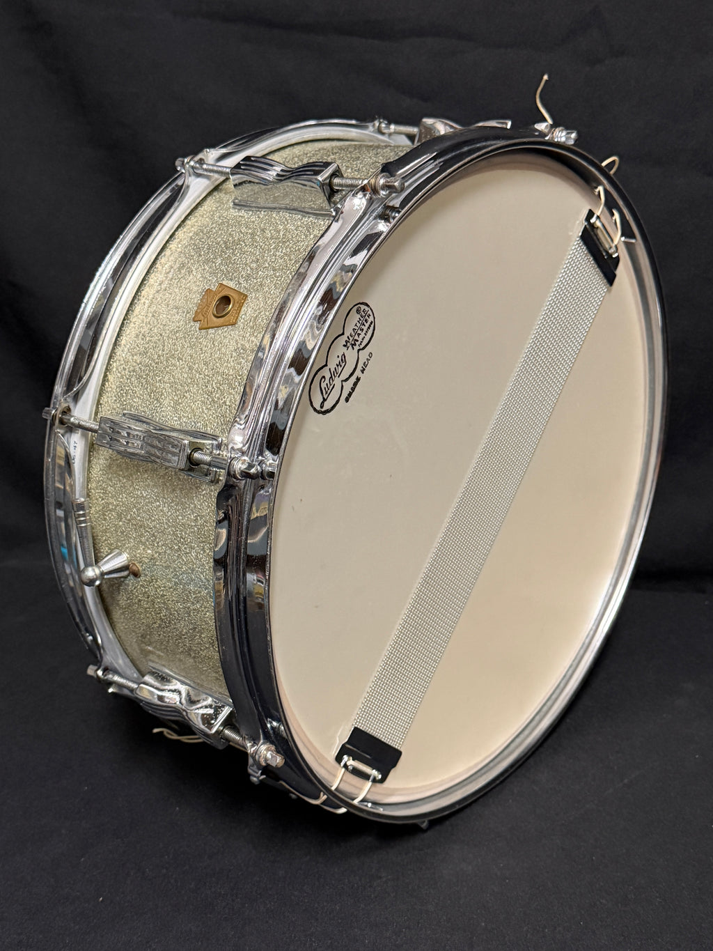 1964 Ludwig Jazz Festival 14" x 5" Silver Sparkle snare drum