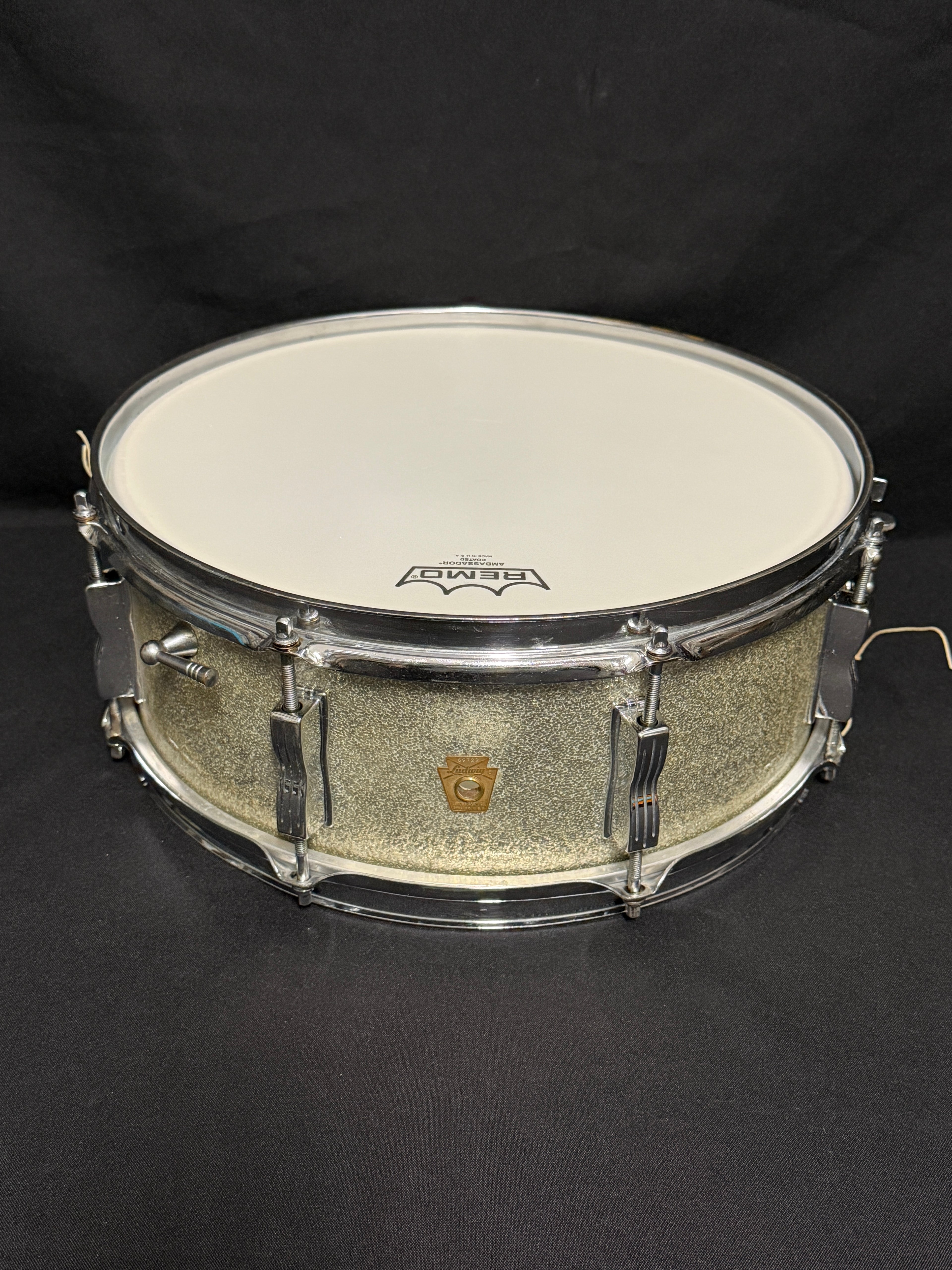 1964 Ludwig Jazz Festival 14" x 5" Silver Sparkle snare drum