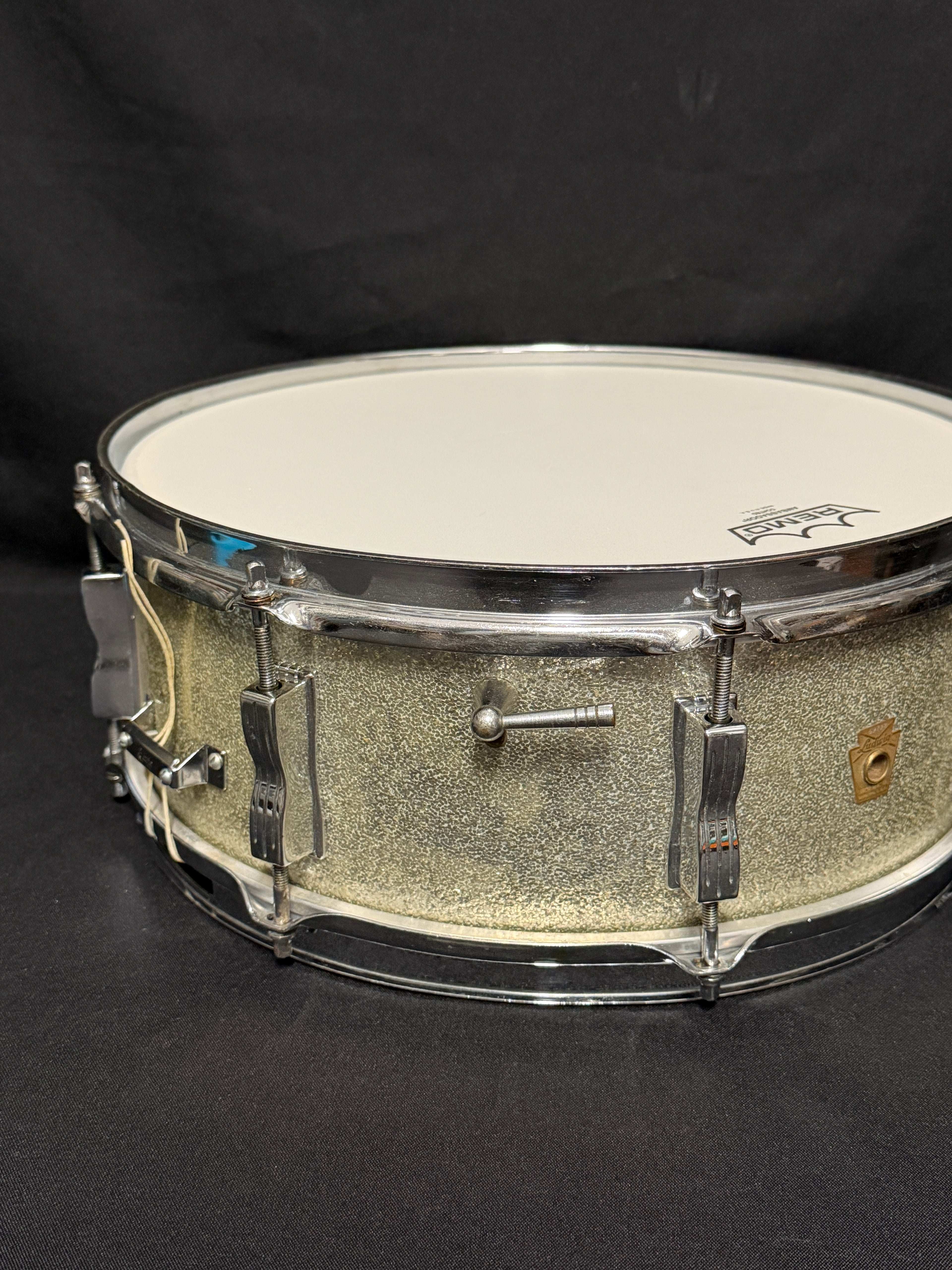 1964 Ludwig Jazz Festival 14" x 5" Silver Sparkle snare drum
