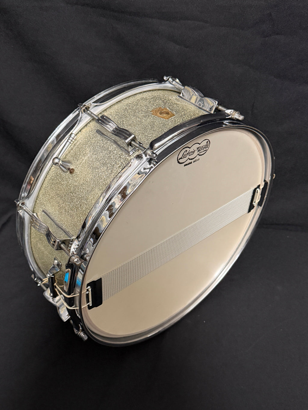 1964 Ludwig Jazz Festival 14" x 5" Silver Sparkle snare drum