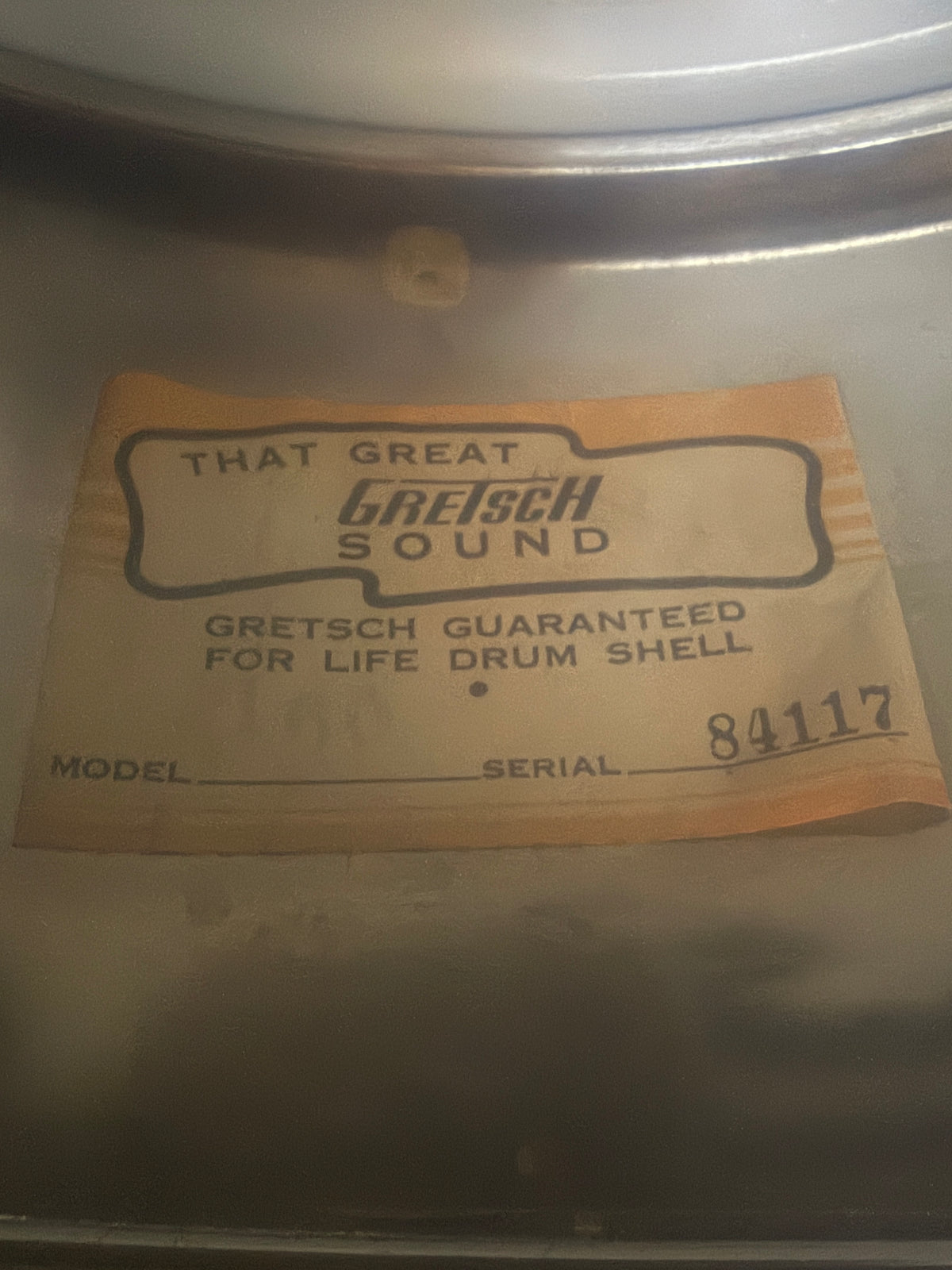 1965 Gretsch COB model 4160 snare drum 14" x 5"