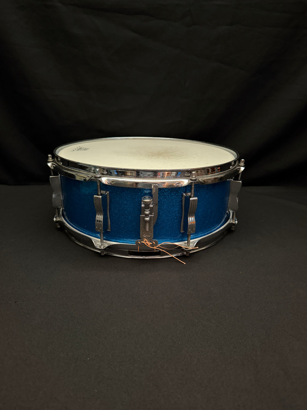 1965 Ludwig Jazz Festival 14" x 5" Blue Sparkle snare drum