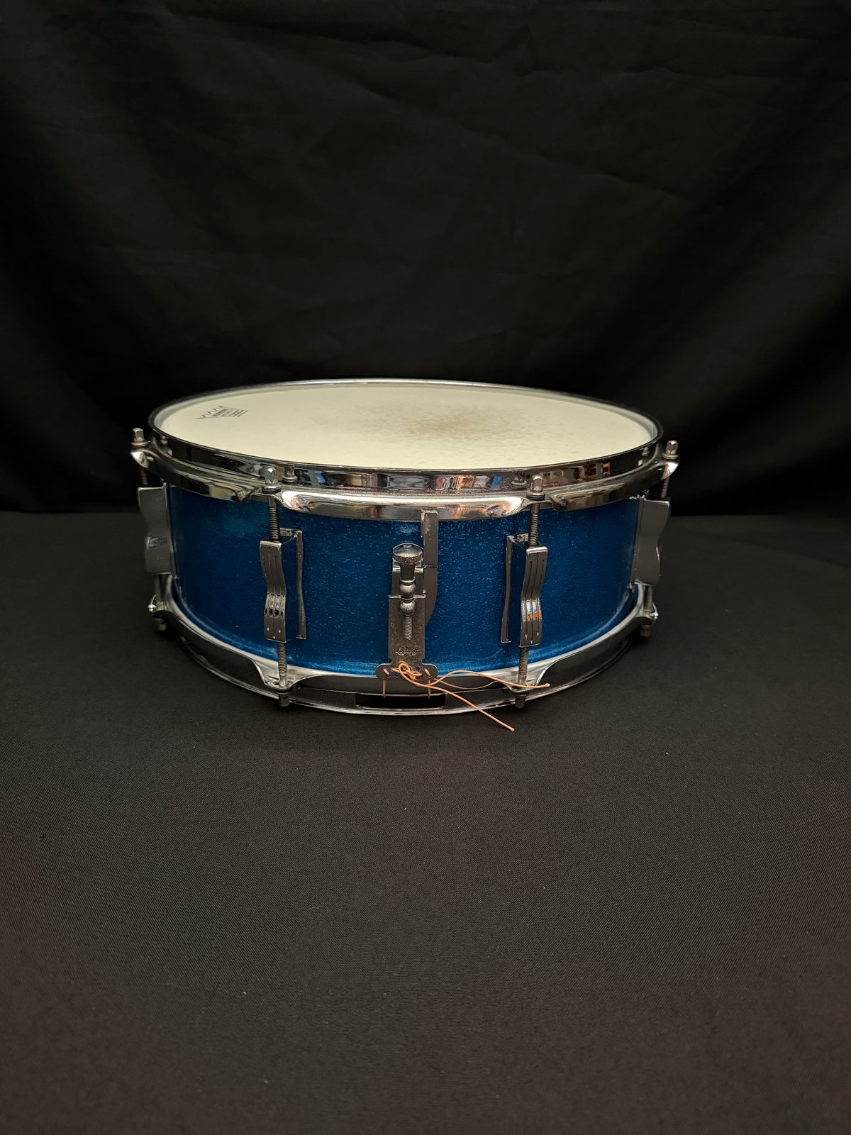1965 Ludwig Jazz Festival 14" x 5" Blue Sparkle snare drum