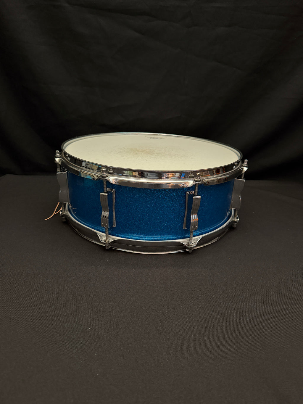 1965 Ludwig Jazz Festival 14" x 5" Blue Sparkle snare drum