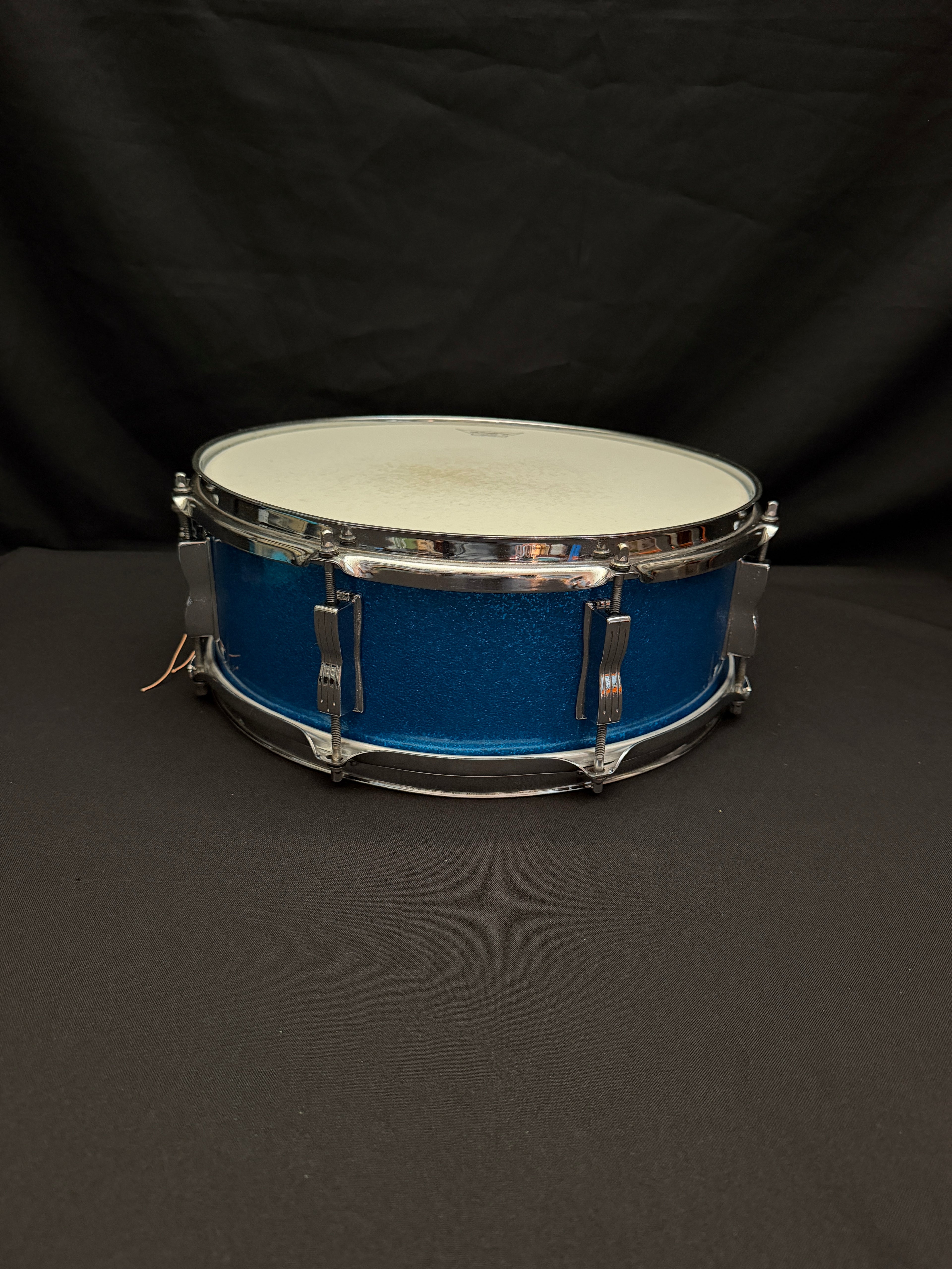 1965 Ludwig Jazz Festival 14" x 5" Blue Sparkle snare drum