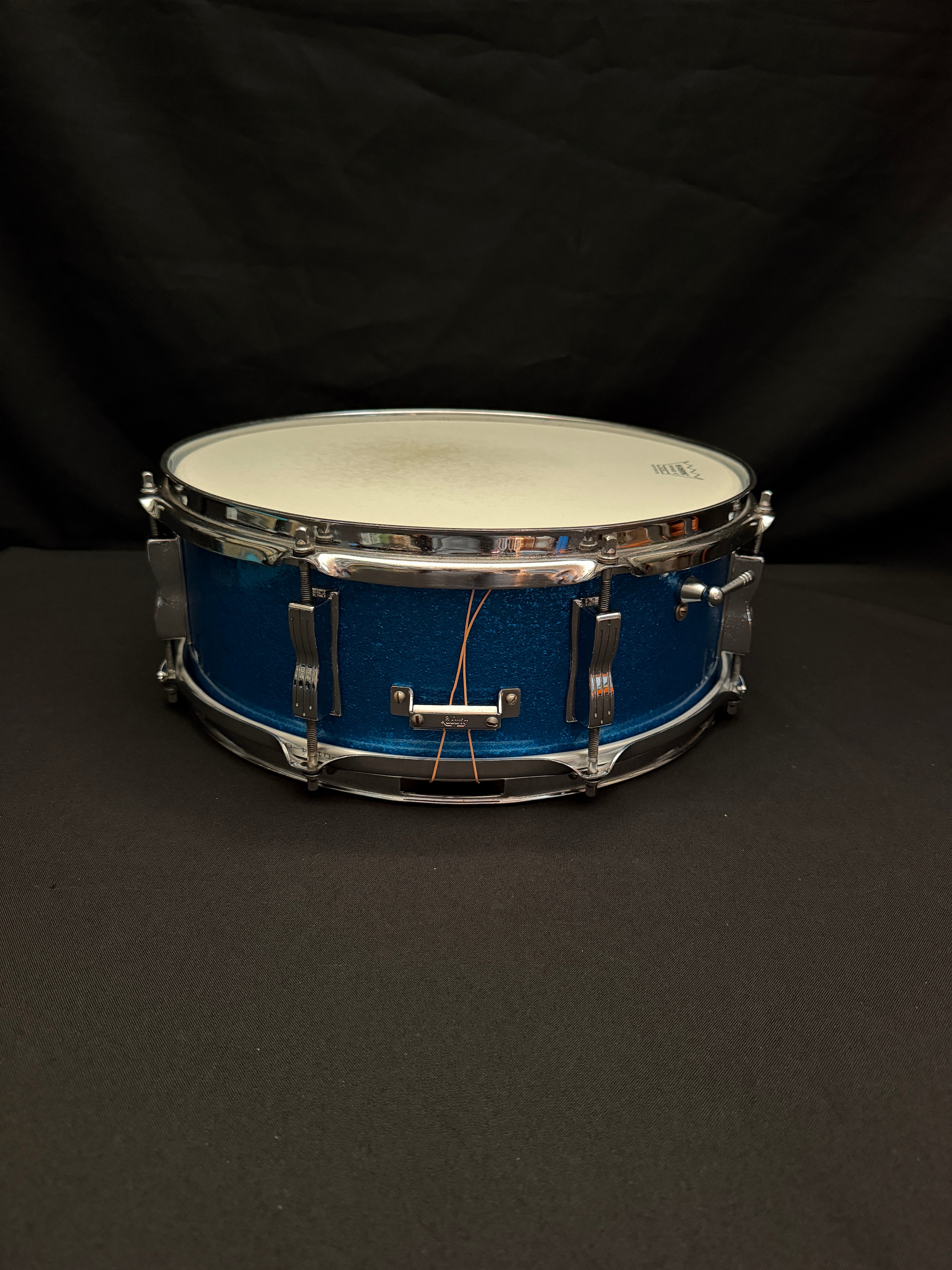 1965 Ludwig Jazz Festival 14" x 5" Blue Sparkle snare drum