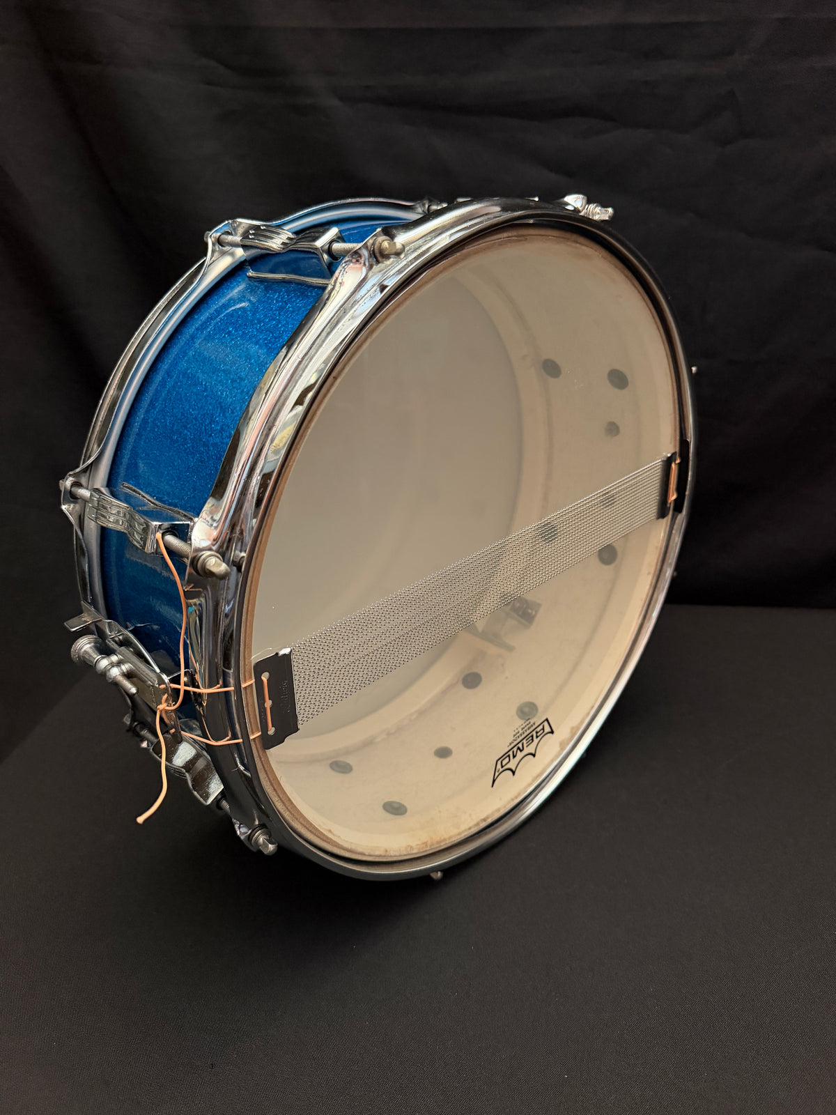 1965 Ludwig Jazz Festival 14" x 5" Blue Sparkle snare drum
