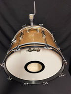 1967 Ludwig Club Date 20" x 14" Bass Drum Champagne Sparkle