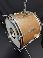1967 Ludwig Club Date 20" x 14" Bass Drum Champagne Sparkle
