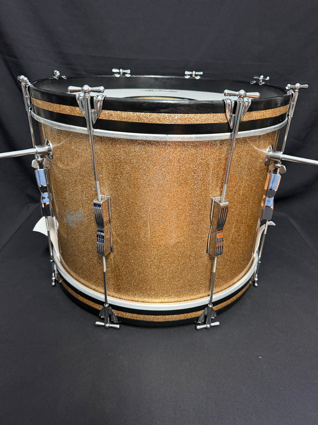 1967 Ludwig Club Date 20" x 14" Bass Drum Champagne Sparkle