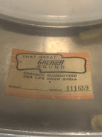 1969 Gretsch COB model 4160 snare drum 14" x 5"