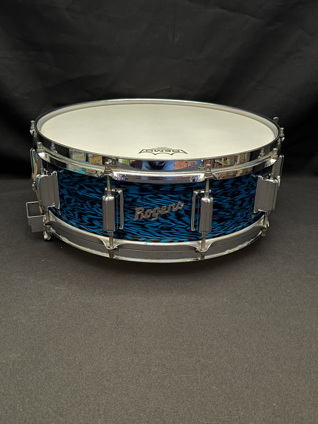 1969 Rogers Dynasonic 14" x 5" snare drum in Blue Onyx finish #18710