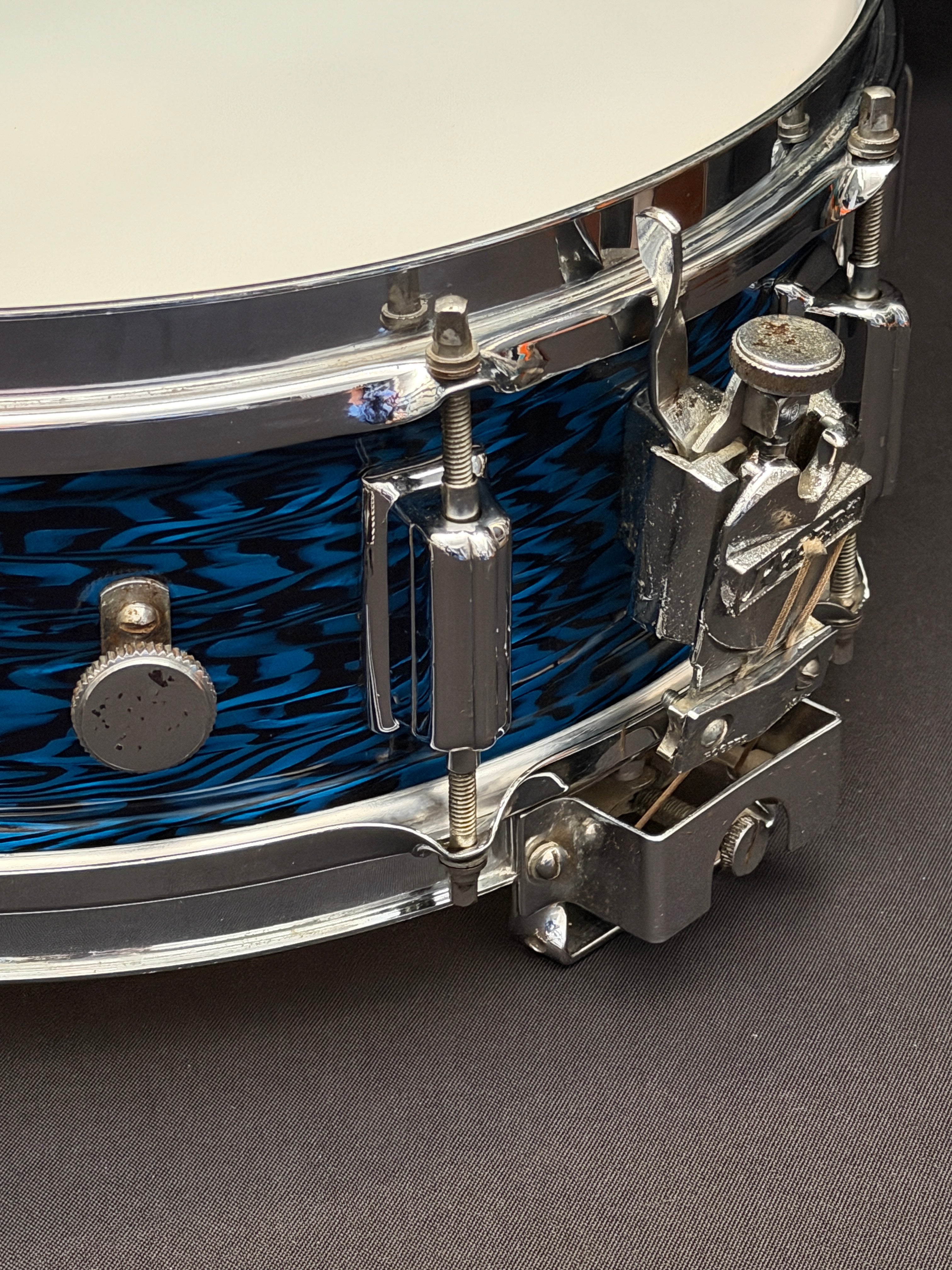 1969 Rogers Dynasonic 14" x 5" snare drum in Blue Onyx finish #18710