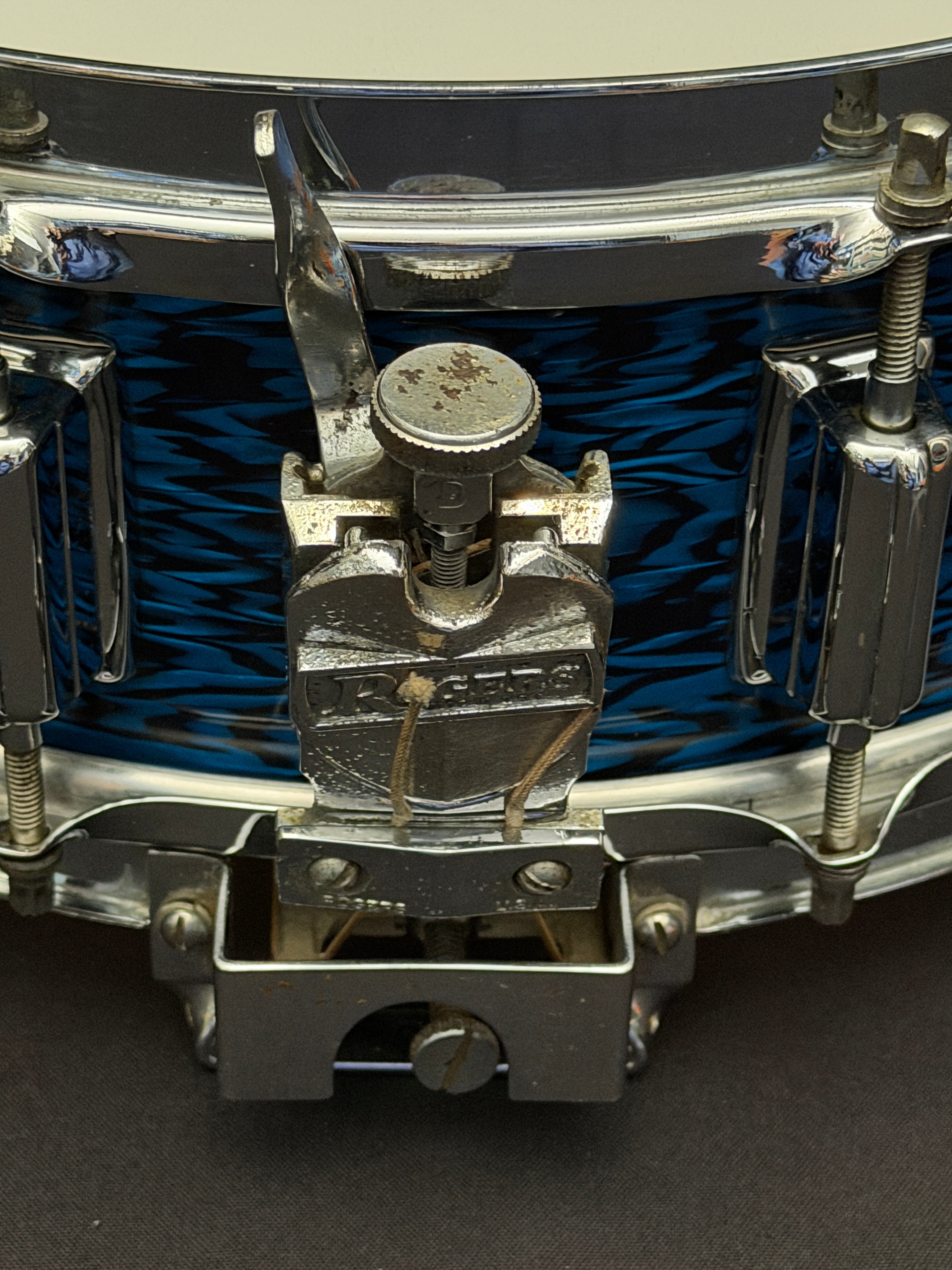 1969 Rogers Dynasonic 14" x 5" snare drum in Blue Onyx finish #18710