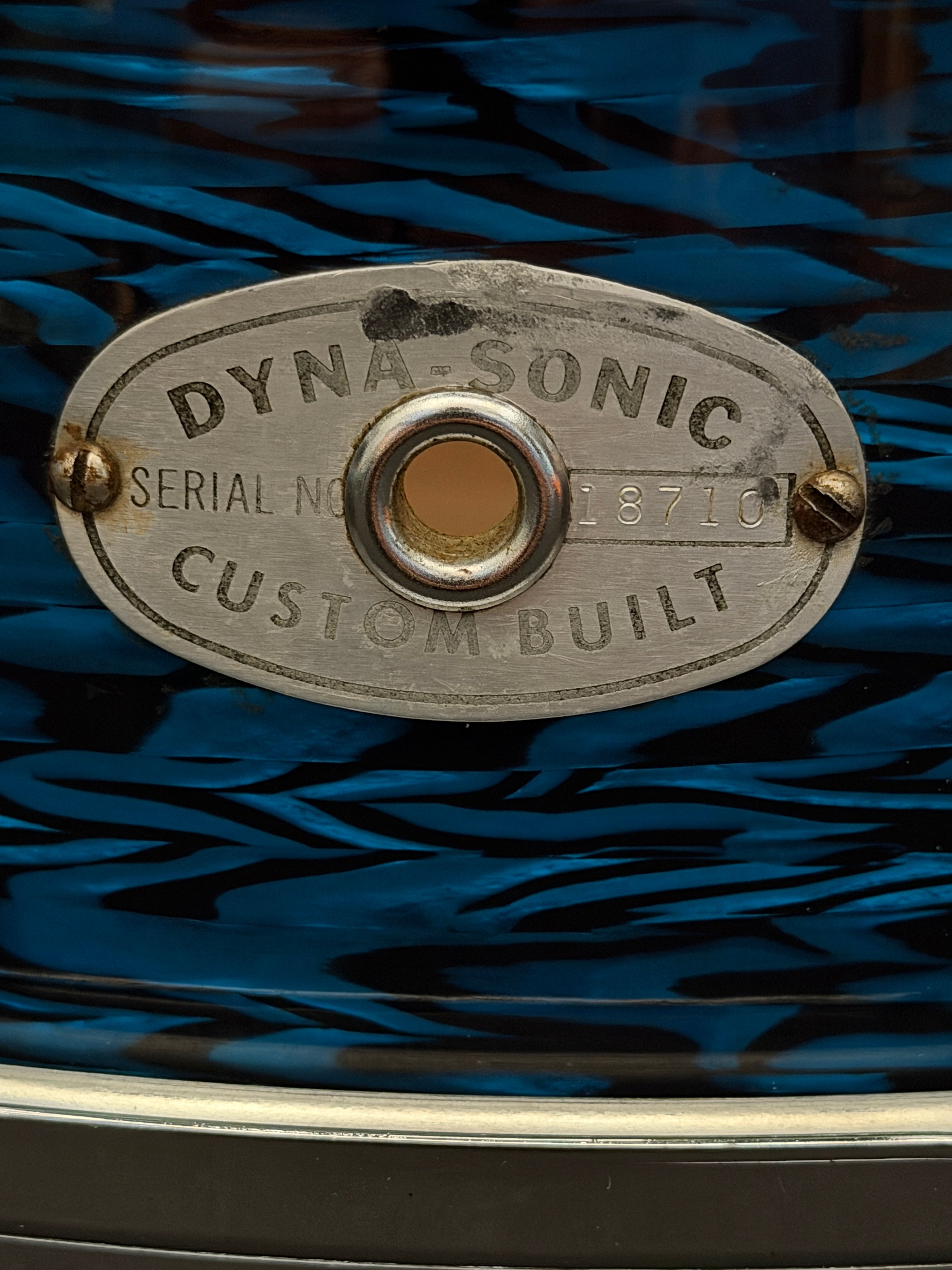 1969 Rogers Dynasonic 14" x 5" snare drum in Blue Onyx finish #18710