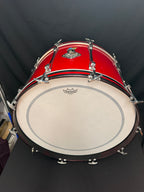 1971 Ludwig Mach 5 Red Cortex 24" - 12" -13" - 16" + Snare 14" x 5" Drumset