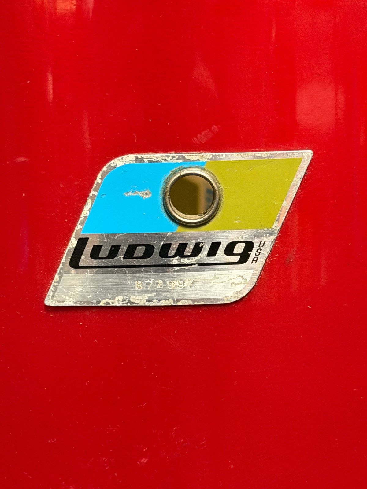 1971 Ludwig Mach 5 Red Cortex 24" - 12" -13" - 16" Drumset