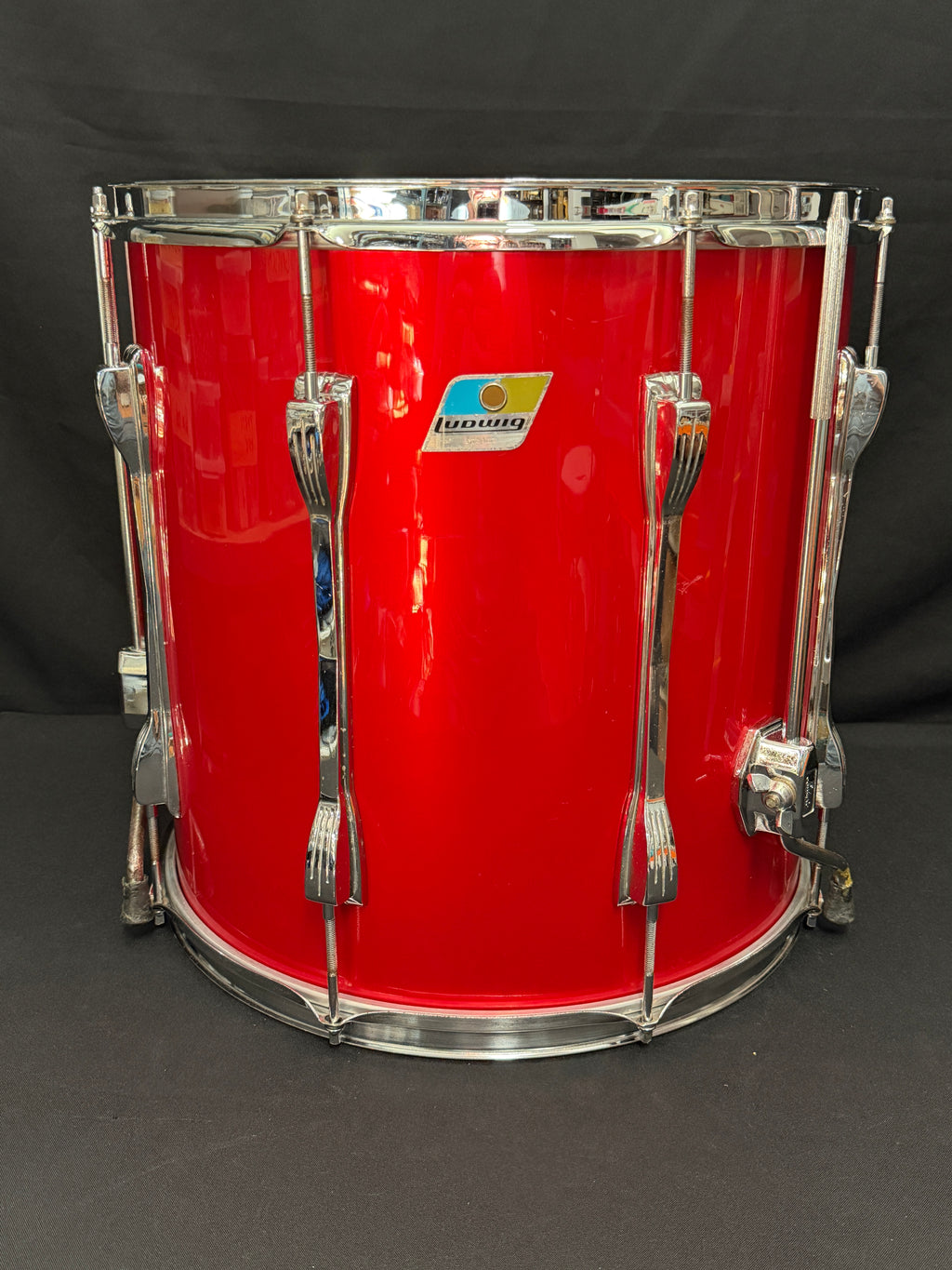 1971 Ludwig Mach 5 Red Cortex 24" - 12" -13" - 16" Drumset