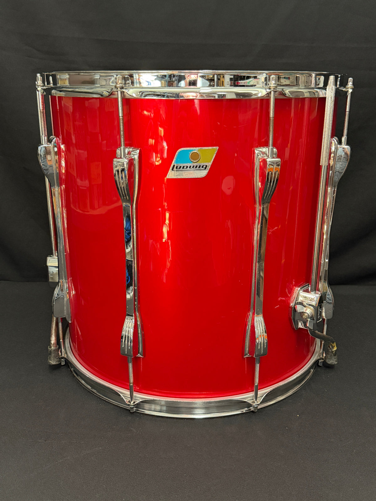 1971 Ludwig Mach 5 Red Cortex 24" - 12" -13" - 16" Drumset