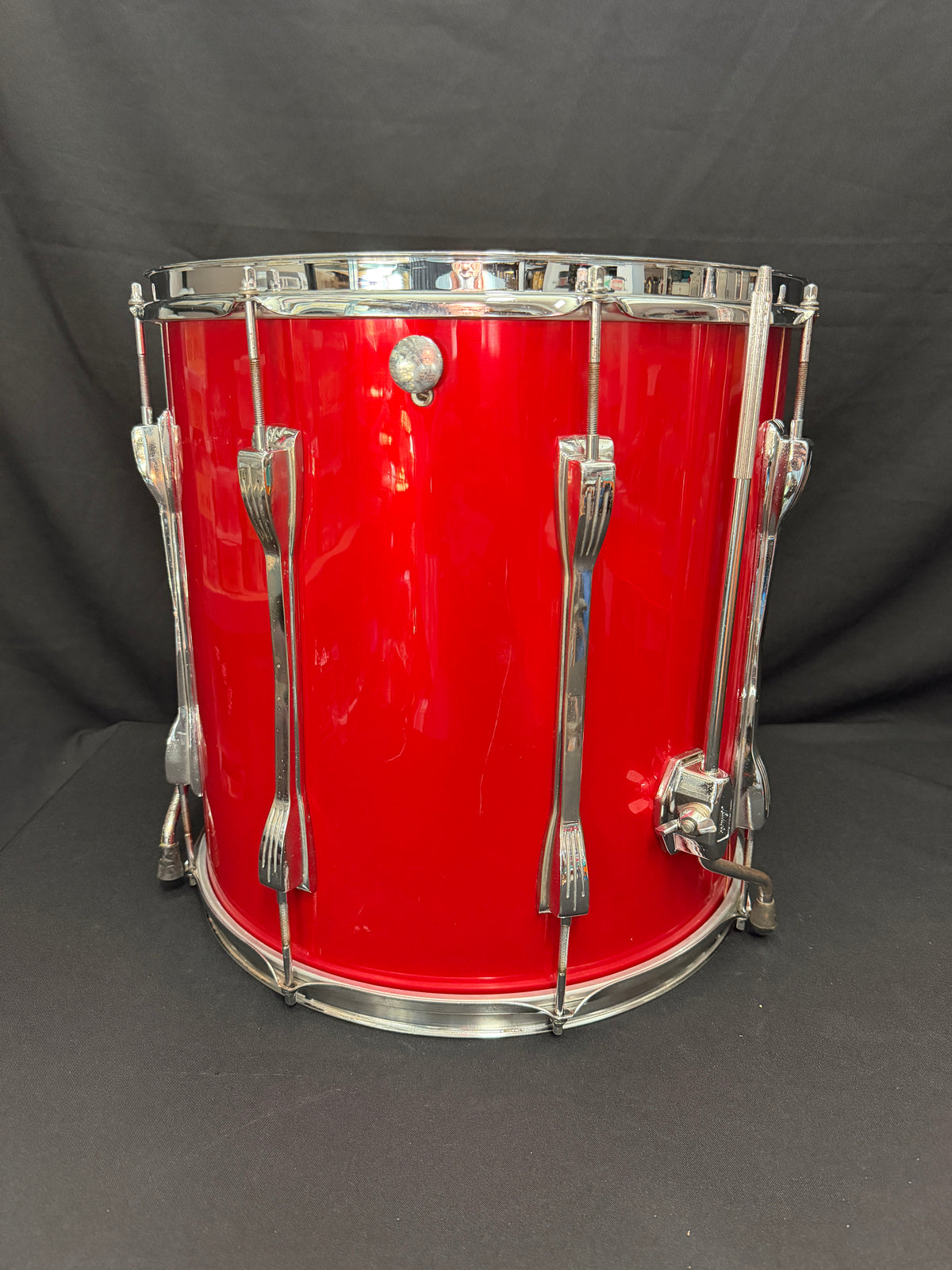 1971 Ludwig Mach 5 Red Cortex 24" - 12" -13" - 16" + Snare 14" x 5" Drumset