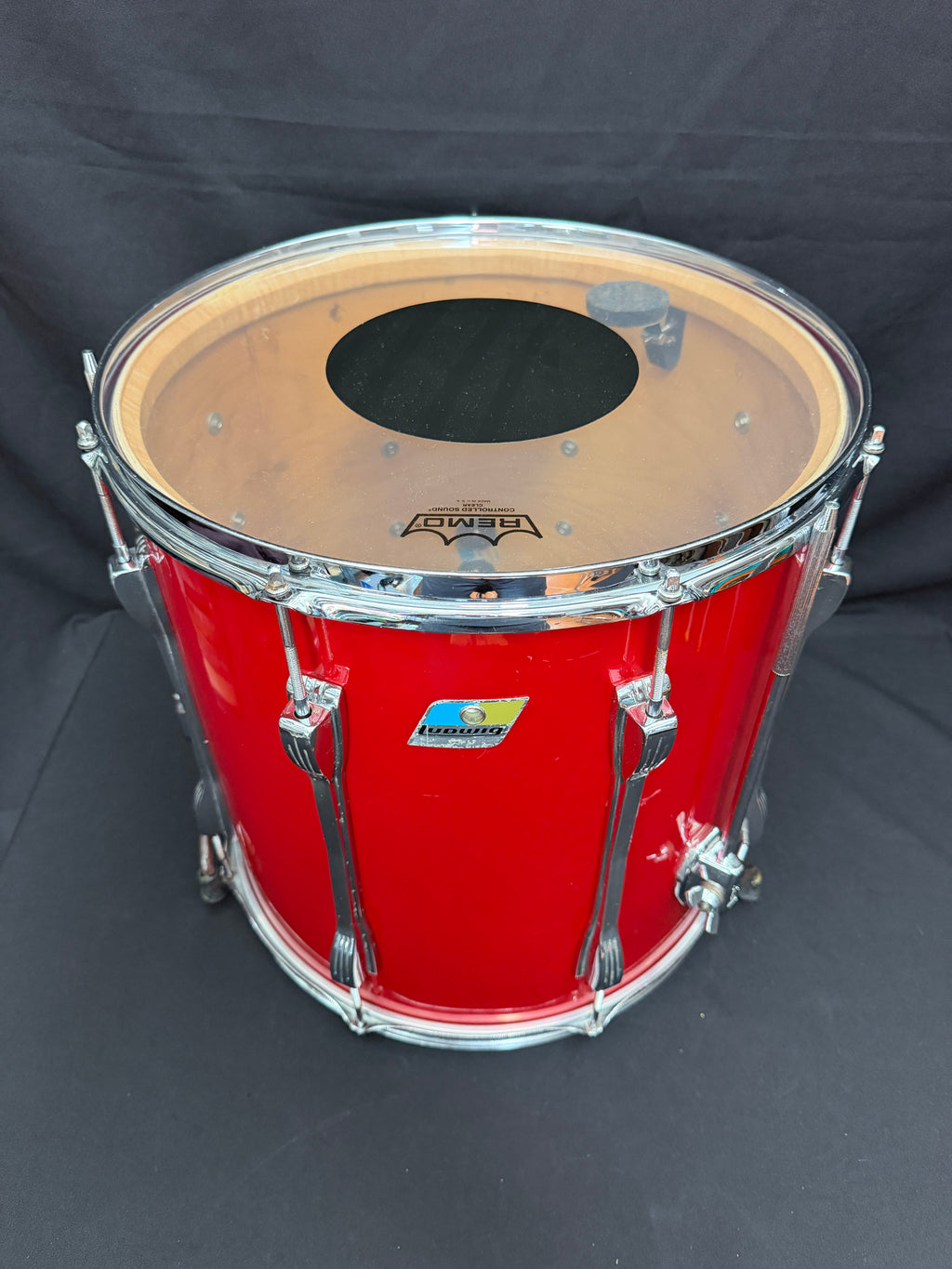 1971 Ludwig Mach 5 Red Cortex 24" - 12" -13" - 16" + Snare 14" x 5" Drumset