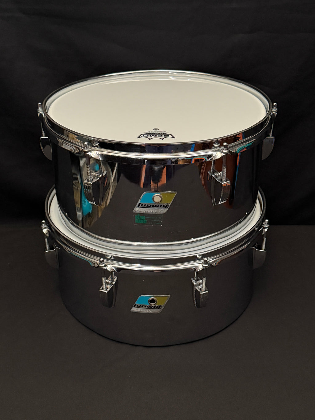 1979 Ludwig Steel Timbales 13" and 14"